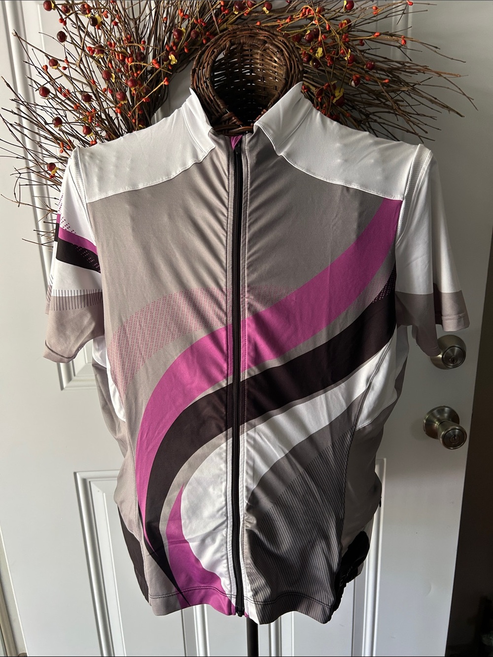 Terry Bicycle Women's Performance Cycling Jersey in White and Magenta